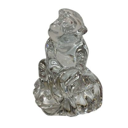 バカラ クリスタルオブジェ 干支 猿 Baccarat【AFB55】【中古】