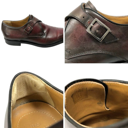 ベルルッティ レザーシューズ シングルモンク メンズ サイズ8.5 バーガンディ  Berluti 約26.5cm【AFC33】