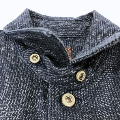 極美品◆ブルードガーメンツ 桃太郎ジーンズ ワークジャケット  メンズ 40 ネイビー BLUED GARMENTS 【AFB3】