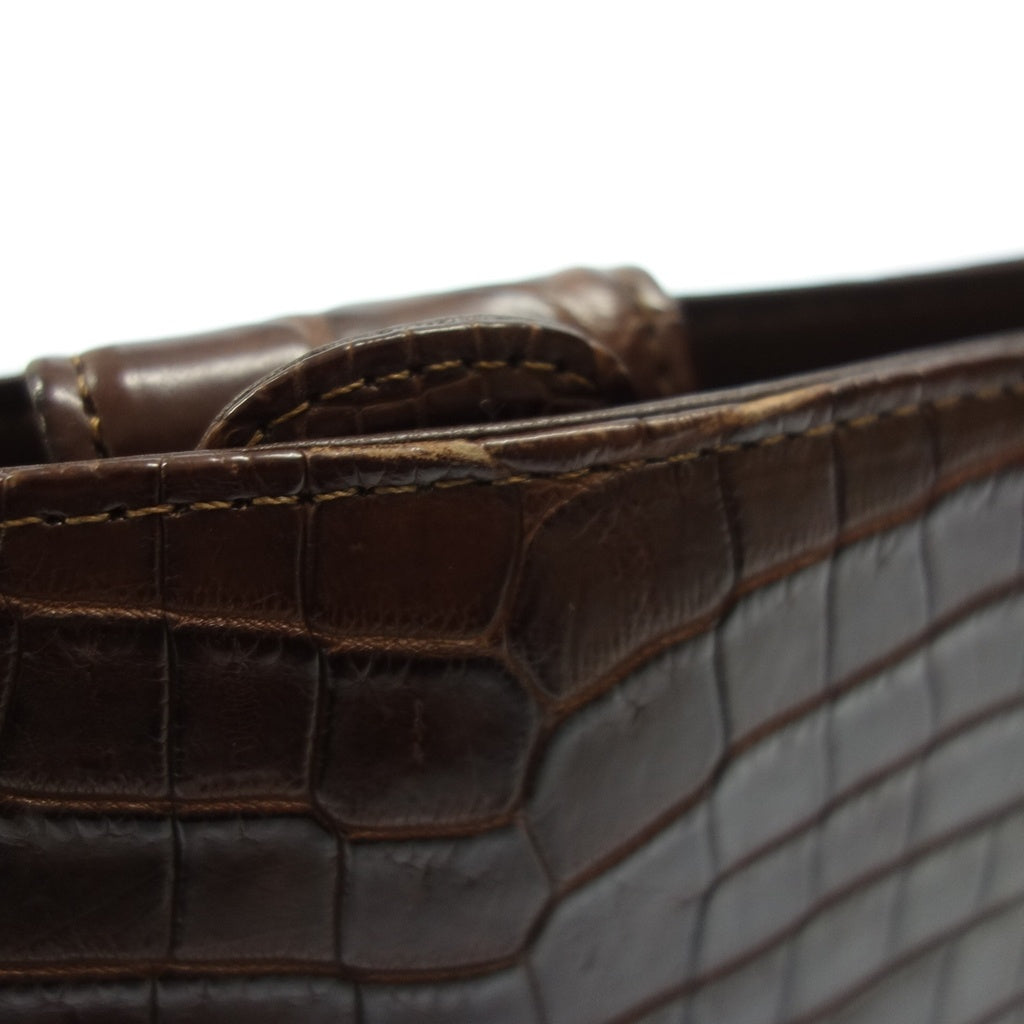 Good condition ◆ La Luce JRA certified handbag crocodile brown La luce [AFE11] 