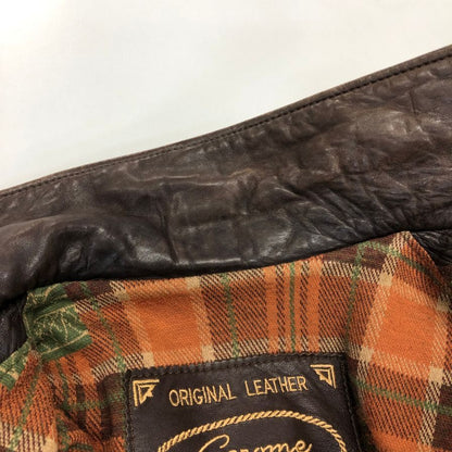 中古■ゲロム レザージャケット メンズ ブラウン サイズXL GEROME 【AFA7】