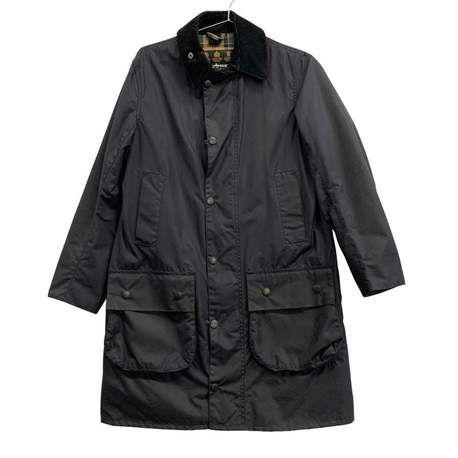 バブアー SL ボーダー ワックスド コート 英国製 メンズ サイズ 34 ダークネイビー Barbour【LA】