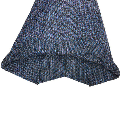 プリーツプリーズ イッセイミヤケ スカート 総柄 ブルー系 レディース サイズ3 PP43-JG894 PLEATS PLEASE ISSEY MIYAKE【AFB34】