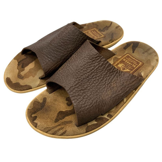 アイランドスリッパ サンダル シャワーサンダル シボレザー カモフラ 迷彩柄 ブラウン系 メンズ サイズ7 ISLAND SLIPPER PRO 約25.5cm【AFC41】