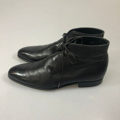 ディ コレッティ  チャッカブーツ カーフ ブラック メンズ サイズ39.5 di Colletti 約25.5cm【AFC33】
