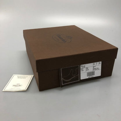 チャーチ チェルシーブーツ ナントン ポリッシュドバインダーカーフ ブラック サイズ6.5F church's ブーツ 約25.5cm【LA】【中古】