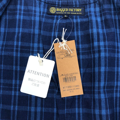 新品同様◆ザ ラギッド クロージング 道着クロスベスト  メンズ サイズL ブルー the rugged clothing 【AFB36】