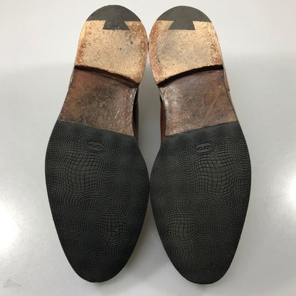 クロケット＆ジョーンズ レースアップシューズ スプリットトゥ  Uチップ ブラウン サイズ8.5E CROCKETT&JONES ビジネスシューズ 約28.0cm【LA】【中古】
