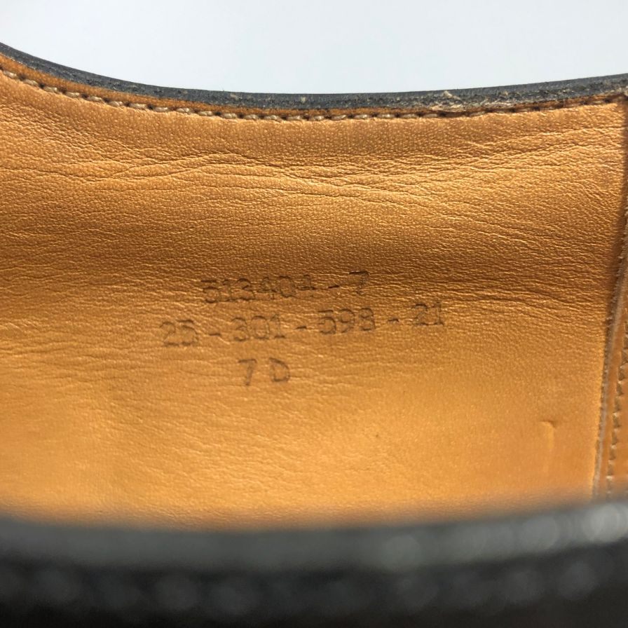 ジェイエムウエストン 598 ハーフハント ボックスカーフ ブラック UK7D J.M. WESTON ビジネスシューズ 約26.0cm【LA】【中古】