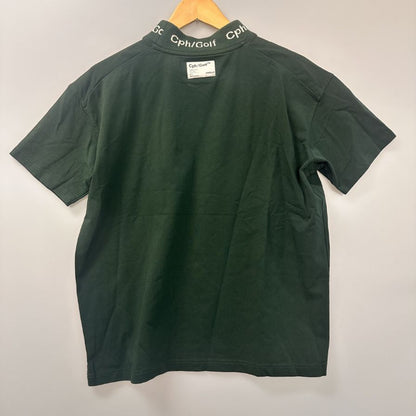 中古◆キャプテンズヘルムゴルフ モックネックTシャツ グリーン サイズM メンズ Cph/Golf 【AFB9】