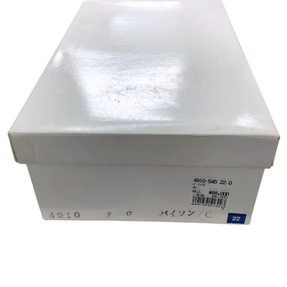 新宿屋 レザーパンプス パイソン 4910-545 ブラック 22.0cm レディース sinjukuya 約22.0cm【7-19】