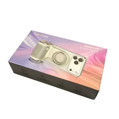 コミトック モカ iPhone用磁気カメラグリップ ホワイト COMTOK MOCA【AFI11】【中古】