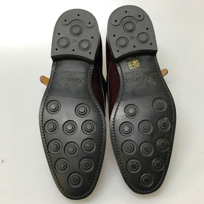 バーウィック ストレートチップ ダブルモンクストラップ バーガンディ― メンズ サイズ6.5 Berwick 約25.5cm【AFC40】
