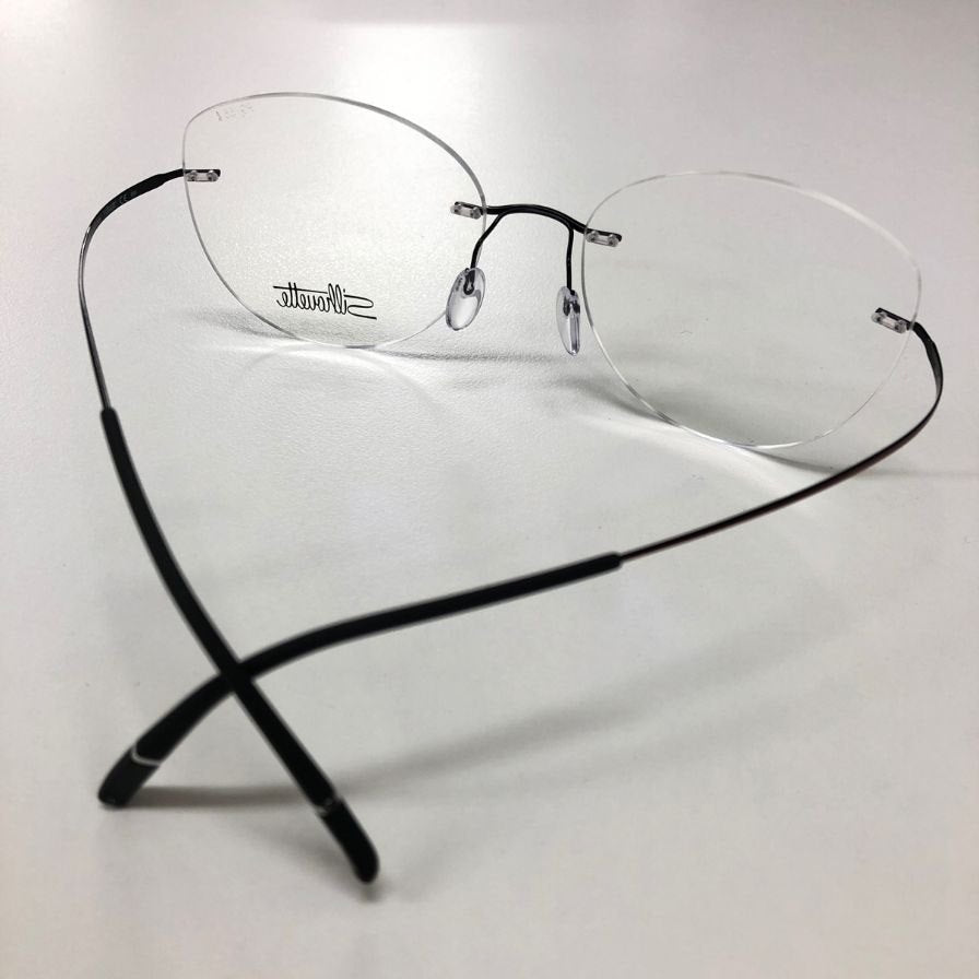 シルエット メガネ リムレス 5599 9142  □17 150 ブラック silhouette【AFI18-2】