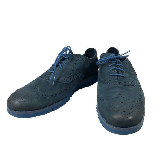 コールハーン ウイングチップ ゼログランド C35184 メンズ サイズ8.5 ブルー系 COLE HAAN ZEROGRAND 約26.5cm【AFC2】