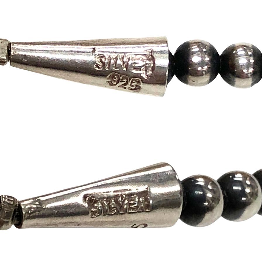 インディアンジュエリー ネックレス ナバホパール シルバー925 約50cm シルバー系 メンズ Indian jewelry【AFI13】