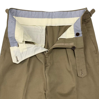 イガラシトラウザーズ ビームスF別注 ツ-インプリーツ コットンパンツ カーキ サイズ44 メンズ 五十嵐 IGARASHI TROUSERS BEAMS 【AFB30】