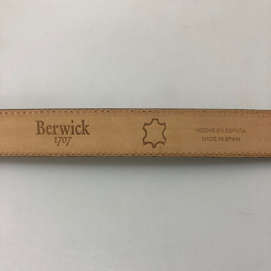 バーウィック レザーベルト スペイン製 メンズ 100cm/40 ブラウン Berwick【AFI29】