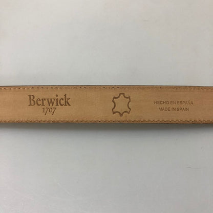 バーウィック レザーベルト スペイン製 メンズ 100cm/40 ブラウン Berwick【AFI29】
