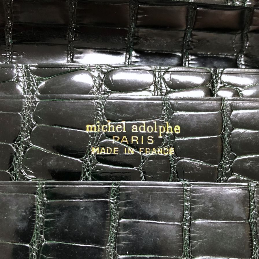 ミッシェル アドルフ クロコダイル 長財布 ブラック Michel