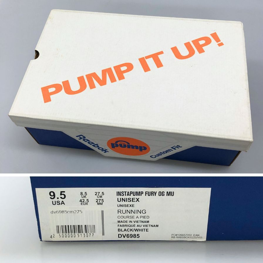 インスタポンプフューリー メンズ サイズ USA 9 1/2 ブラック insta pump 約27.5cm【AFD4】