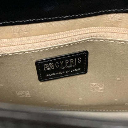 キプリス モルフォ トートバッグ レザー ブラック シルバー金具 CYPRIS【AFE6】