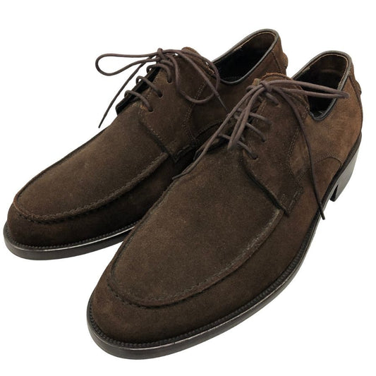 スーツカンパニー レザーシューズ 3489 Uチップ スエード ブラウン サイズ39 メンズ THE SUIT COMPANY 約24.5cm【AFC47】