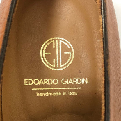エドアルドジャルディーニ レザーシューズ Uチップ シボ革 イタリア製 メンズ サイズ不明 ブラウン EDOARDO GIARDINI 約不明cm【AFC43】