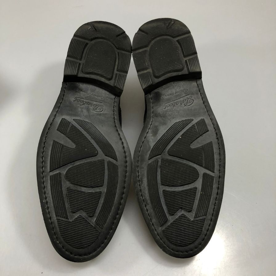 パラブーツ POE ダブルモンク ブラック サイズUK9 PARABOOT ビジネスシューズ 約27.5cm【LA】【中古】