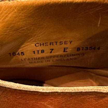 クロケット&ジョーンズ レザーシューズ  SUBS チャートシー チャッカブーツ カーフ ブラウン サイズUK7E メンズ CROCKETT&JONES ブーツ 約25.5cm【LA】【中古】