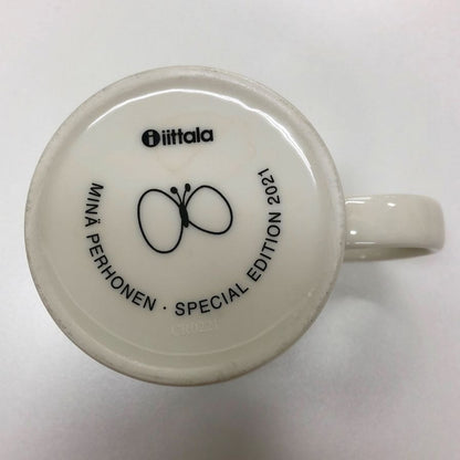 イッタラ×ミナペルホネン マグカップ スペシャルエディション 2021 バード ユニセックス 陶器 ホワイト iittala×mina perhonen【AFI28】【中古】