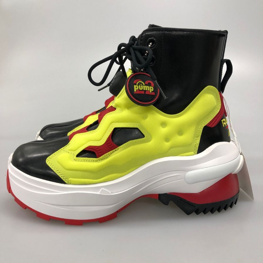 メゾンマルジェラ リーボック スニーカー Tabi Instapump Fury Hi S34WU0023 イエロー系 レディース サイズ39 Maison Margiela Reebok 約25.5cm【AFD15-2】