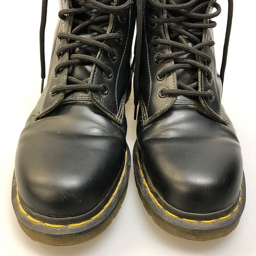 ドクターマーチン ブーツ 8ホール レースアップ レザー 1460 ブラック メンズ サイズUK9 Dr.Martens 約28.0cm【AFC4】