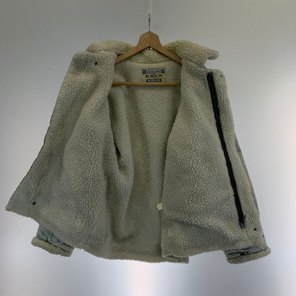 中古◆ボブスン ボア B-3 デニムジャケット ケミカルウォシュ ブルー系 メンズ サイズM BOBSON 【AFG1】