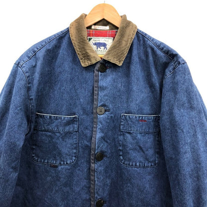 美品◆パパス アイランド デニム カバーオール メンズ M インディゴ D0414FJM02 PAPAS ISLAND 【AFB3】