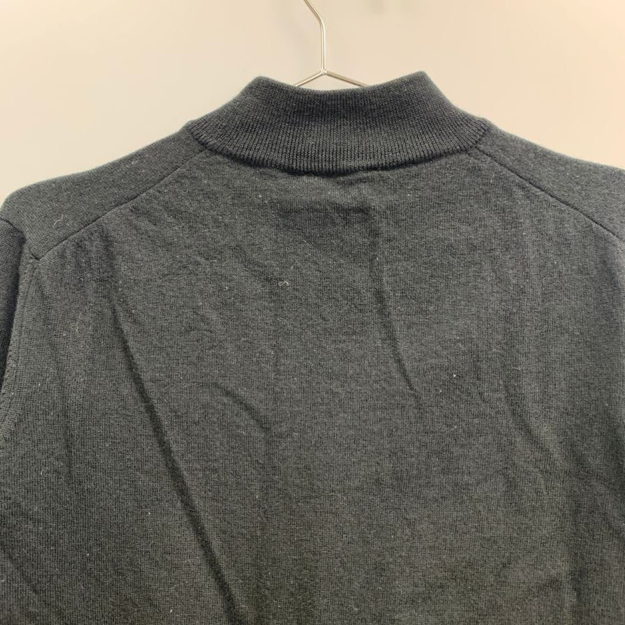中古◆グランサッソ ウール ニット ブラック メンズ サイズ52 GRAN SASSO 【AFB11】