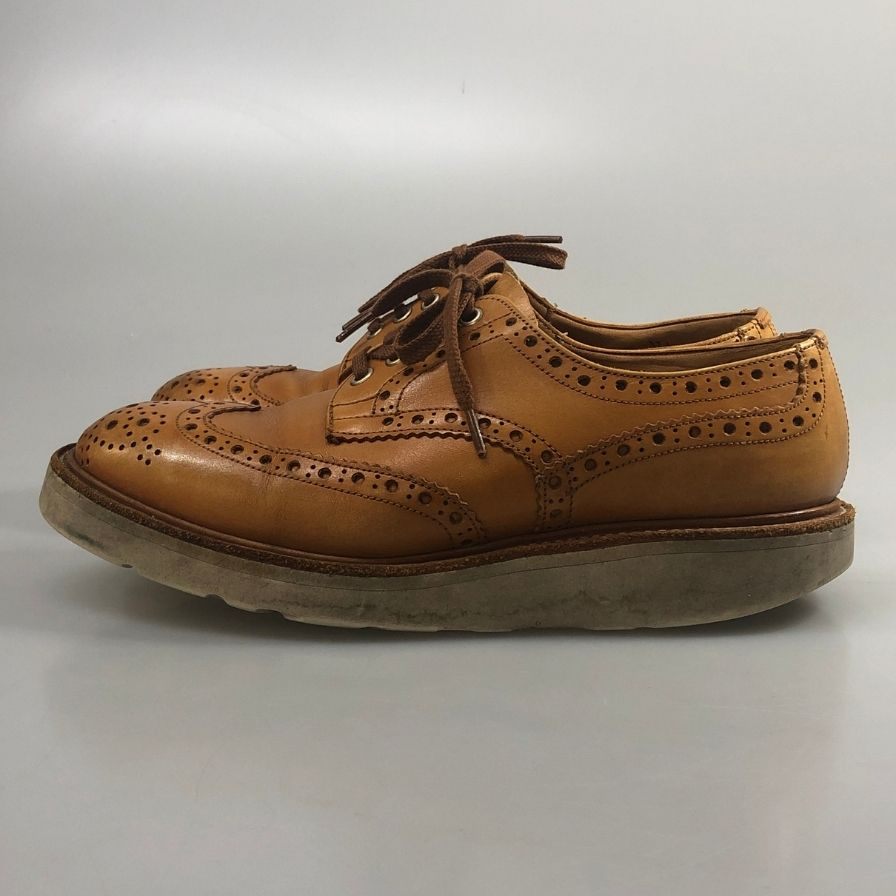 トリッカーズ バートン 321 M5633 ウィングチップ カーフ ライトブラウン UK6 メンズ Tricker’s 約25.0cm【AFC48】
