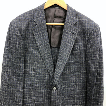 極美品◆エンポリオアルマーニ テーラードジャケット G LINE 2B チェック サイドベンツ メンズ サイズ50 EMPORIO ARMANI 【AFB6】