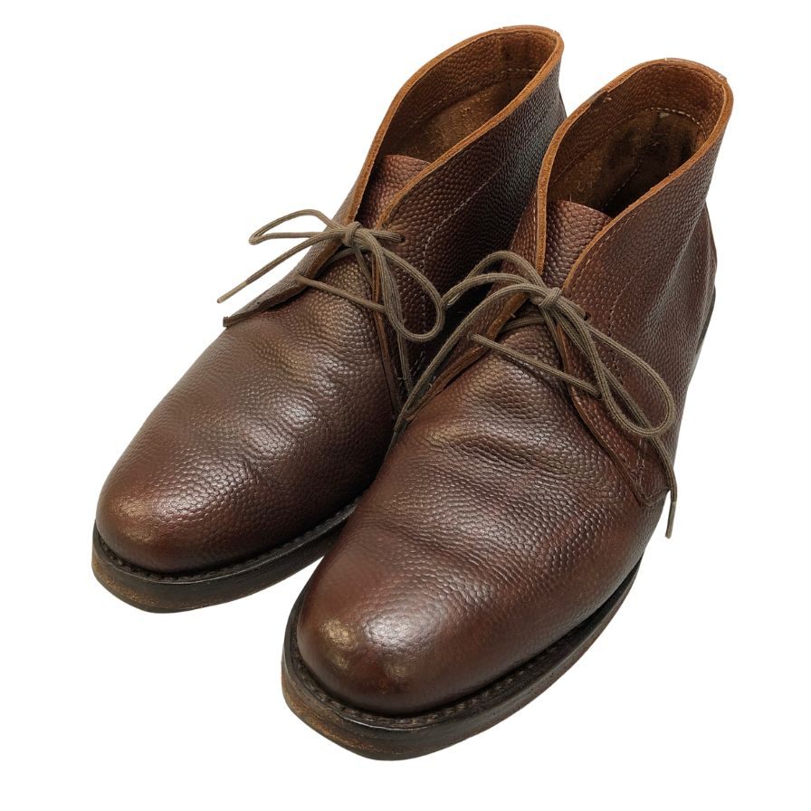 アレンエドモンズ ブルックスブラザーズ別注 チャッカブーツ シボレザー ブラウン メンズ サイズ7.5D Allen Edmonds×Brooks Brothers 約25.5cm【AFC43】