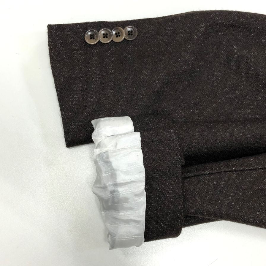 パオローニ ジャケット 2811G907 ウール混 チャコール 48サイズ PAOLONI【LA】