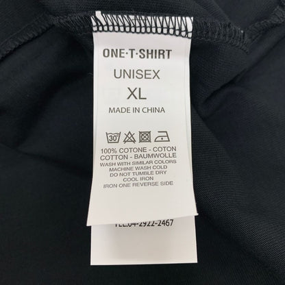 新品同様◆エフアールツー Tシャツ 半袖 プリント ロゴ ブラック メンズ サイズXL FR2 ONE・T・SHIRT 【AFB9】