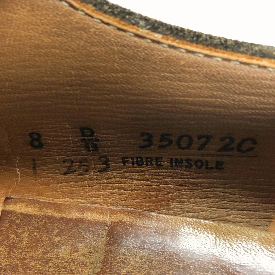 ウォークオーバー レースアップシューズ ダービー スエード ブラウン メンズ サイズ8D WALK OVER 約26.5cm【AFC34】