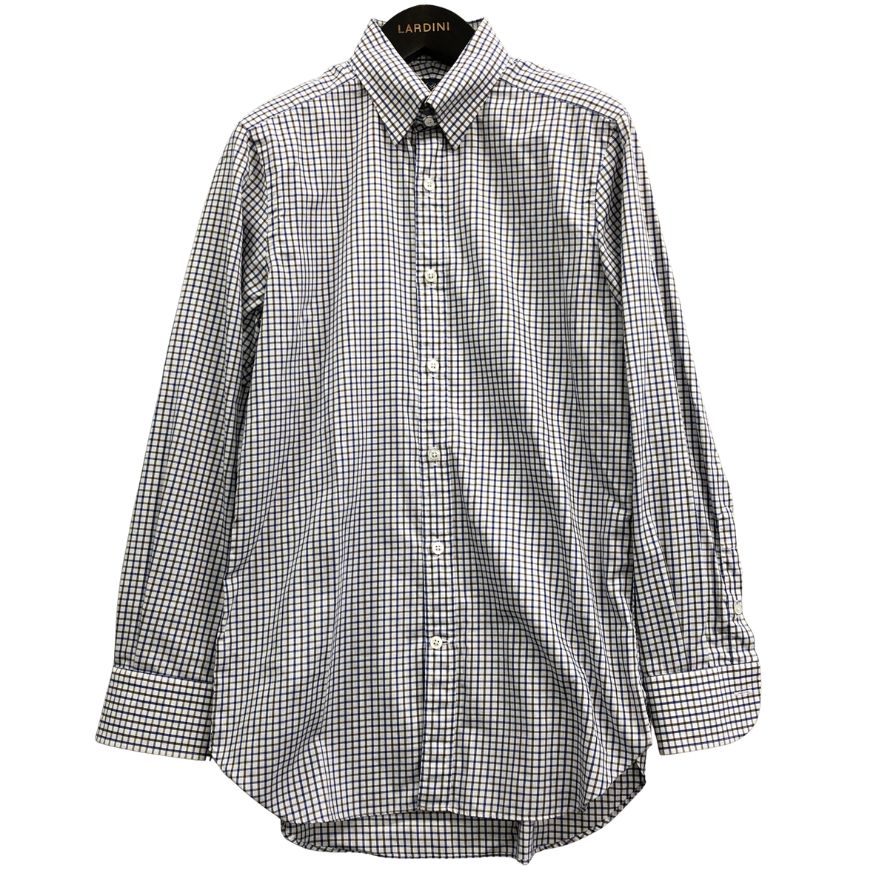 美品◆ビームス エフ タブカラーシャツ チェック メンズ サイズ15 BEAMS F 【AFB14】