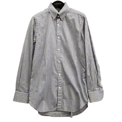 美品◆ビームス エフ タブカラーシャツ チェック メンズ サイズ15 BEAMS F 【AFB14】