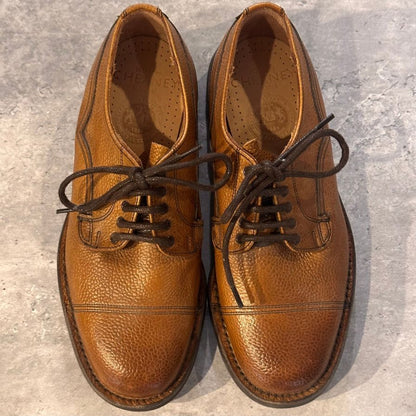 ジョセフ チーニー レザーシューズ ケンゴン グレインレザー ブラウン系 UK5 メンズ JOSEPH CHEANEY CAIRNGORM ビジネスシューズ 約24.5cm【LA】【中古】