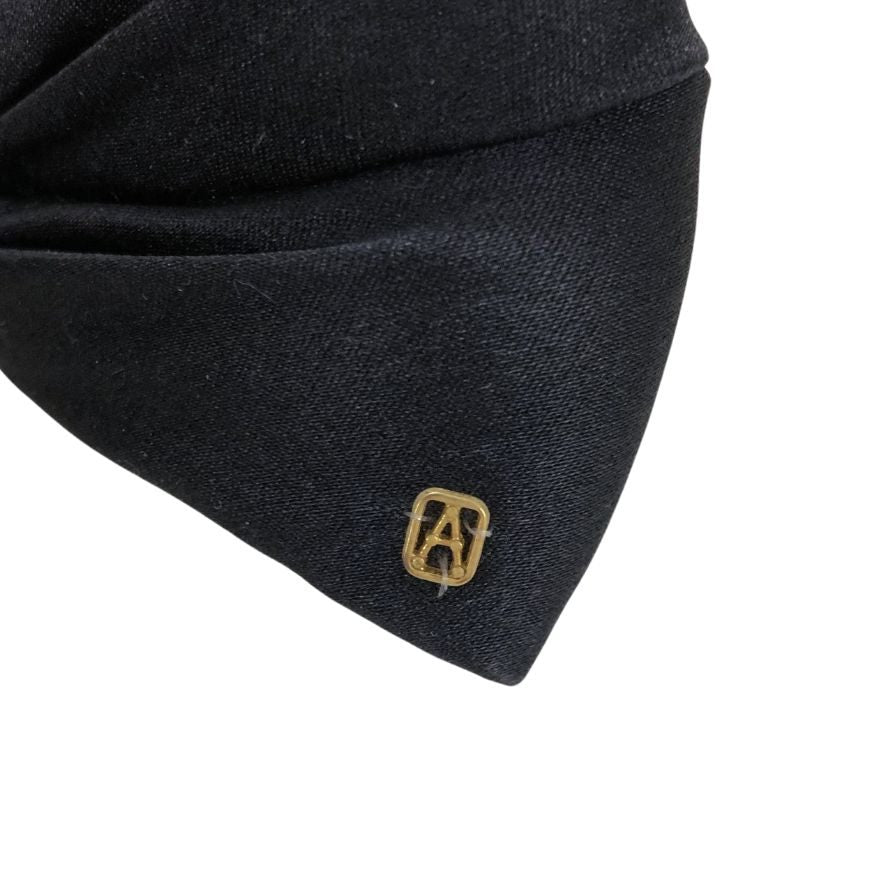 アレクサンドル ドゥ パリ リボンバレッタ 髪留め フランス製 ブラック レディース ALEXANDRE DE PARIS