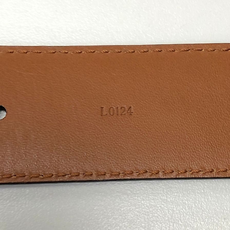 ベルルッティ カリグラフィ レザーベルト ネイビー L0124  Berluti【AFI20】