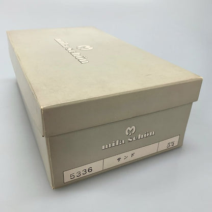 ミラショーン パンプス リボン ホワイト レディース サイズ5.5 mila schon 約24.5cm【AFD12】