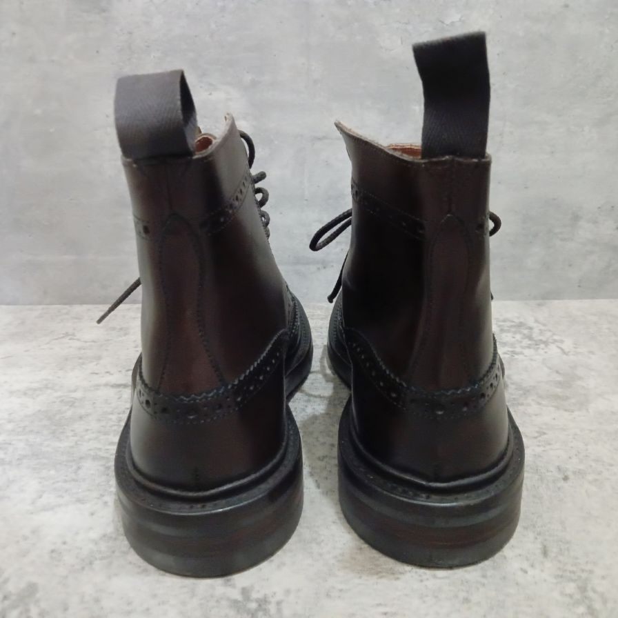 トリッカーズ カントリーブーツ ストウ カーフ エスプレッソ メンズ サイズUK7 Tricker's ブーツ 約25.5cm【LA】【中古】