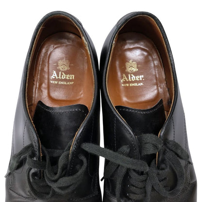 オールデン レザーシューズ 53711 プレーントゥ カーフ ミリタリーラスト ブラック サイズ US8.5 ALDEN 約26.5cm【AFC31】